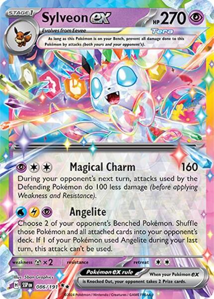 Sylveon ex - SV08 Surging Sparks - Holofoil - Near Mint (NM)